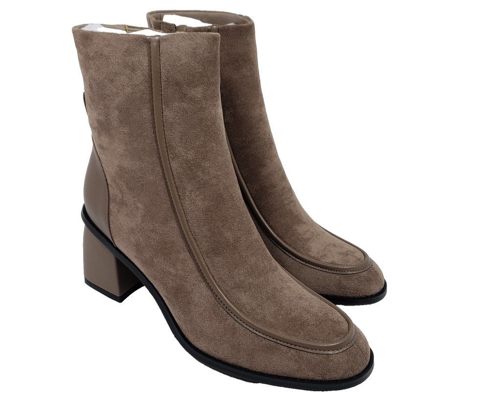 Torgeis New York Rashida Womens Size 11 Taupe Brown Formal 3" Heeled Bootie Boot